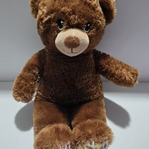 Build-A-Bear Brown Plush with Colorful Paws